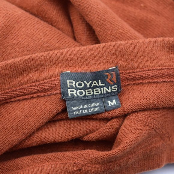Royal Robbins Long Sleeve Sweater Size M Color Orange/Brown Gently Used - Picture 4 of 5